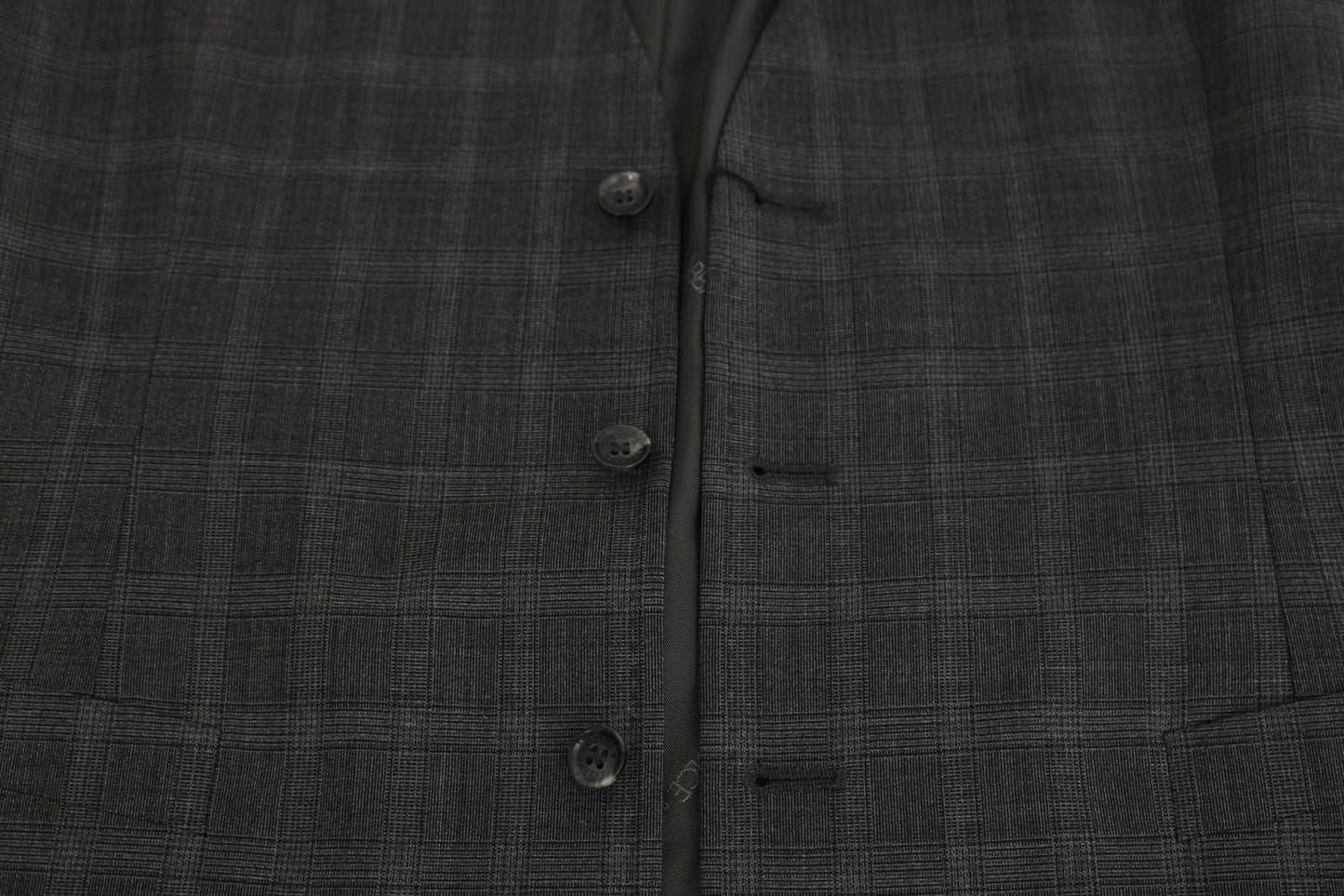Elegant Checkered Wool Vest for the Urbane Man