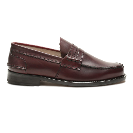 Brown Calf Leather Mens Loafers Shoes