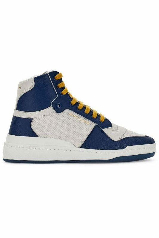 Elevate Your Style with Mid-Top Blue Luxury Sneakers