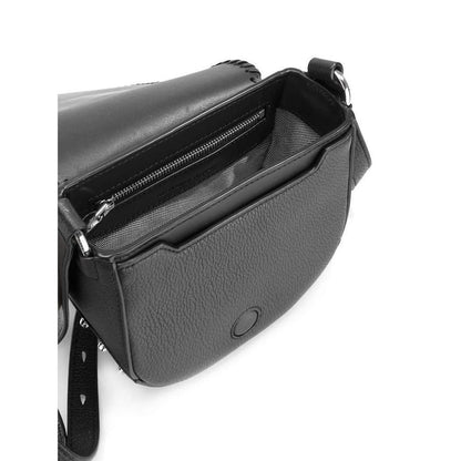 Black Leather Lia Sling Crossbody Bag