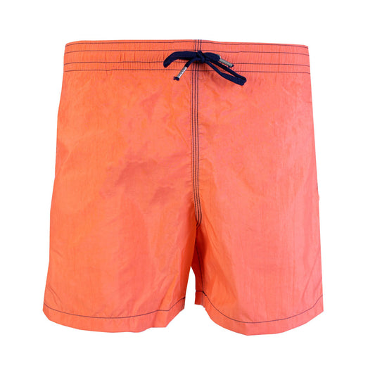 Elegant Orange Swim Shorts for Men