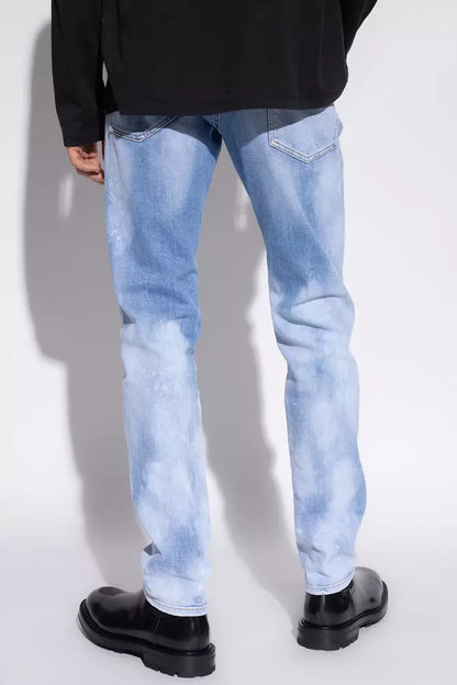 Cool Guy Light Blue Splatter Jeans