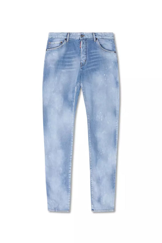 Cool Guy Light Blue Splatter Paint Jeans