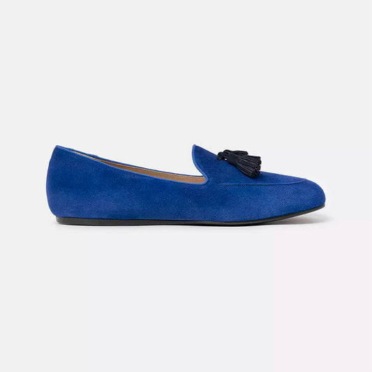 Chic Blue Suede Loafers for the Discerning Gentleman