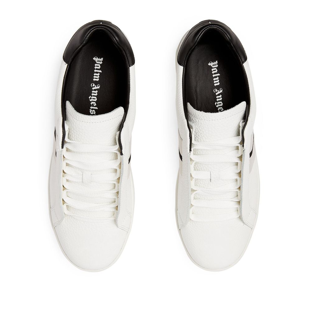 Elegant White Leather Unisex Sneakers