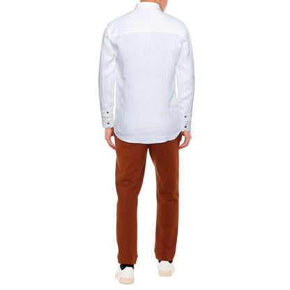Elegant White Linen Shirt for Men