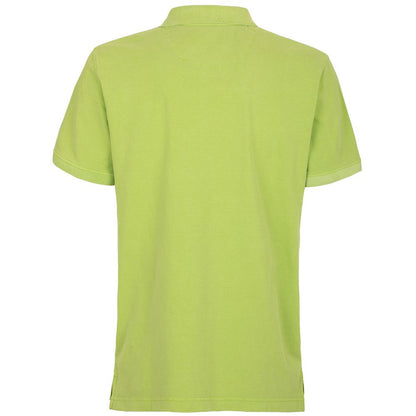 Chic Apple Green Embroidered Polo