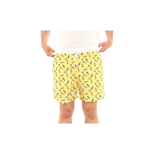 Yellow Polyester Swimwear