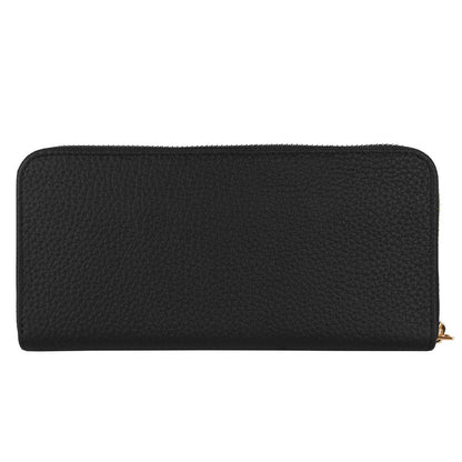 Elegant Leather Zip Wallet - Timeless Accessory