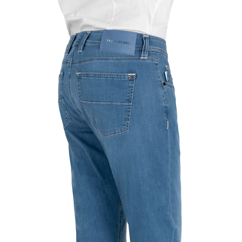 Elevated Essentials: Chic Men's Light Blue Jeans