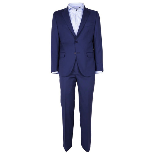 Elegant Gentlemen's Navy Blue Two-Piece Suit