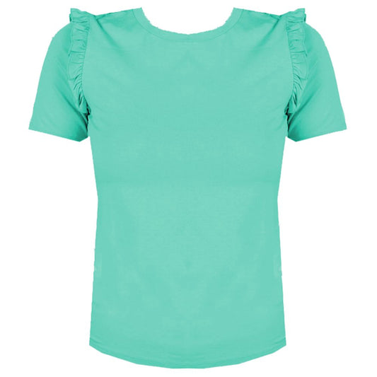 Green Viscose Tops & T-Shirt