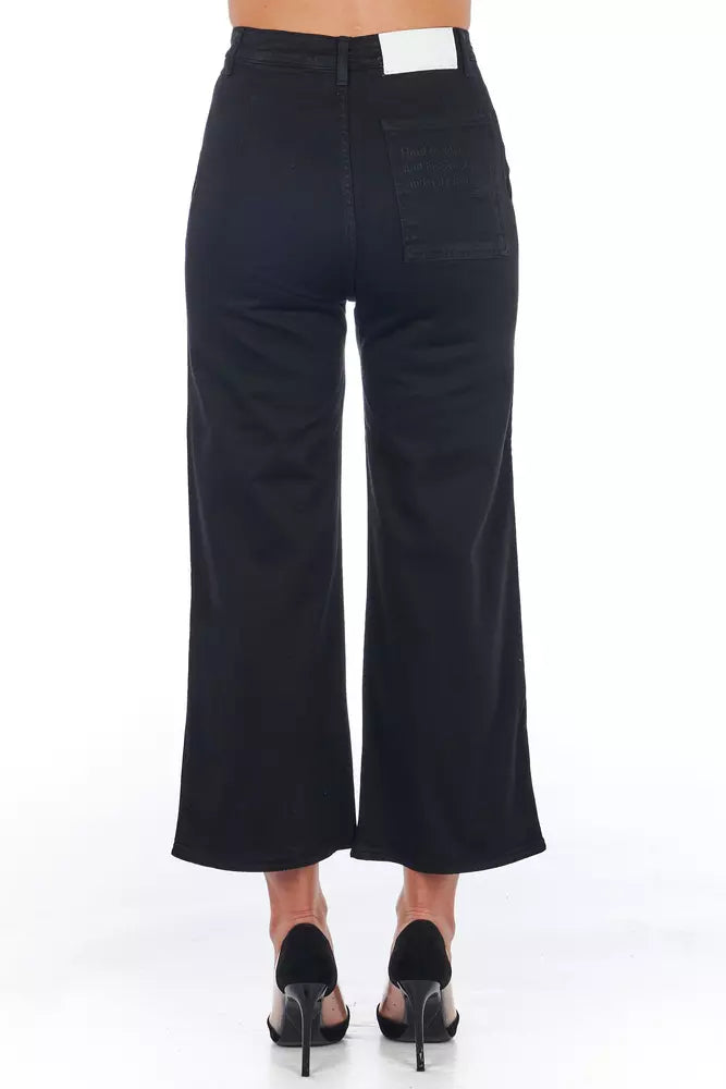 Chic High-Waist Cropped Trousers