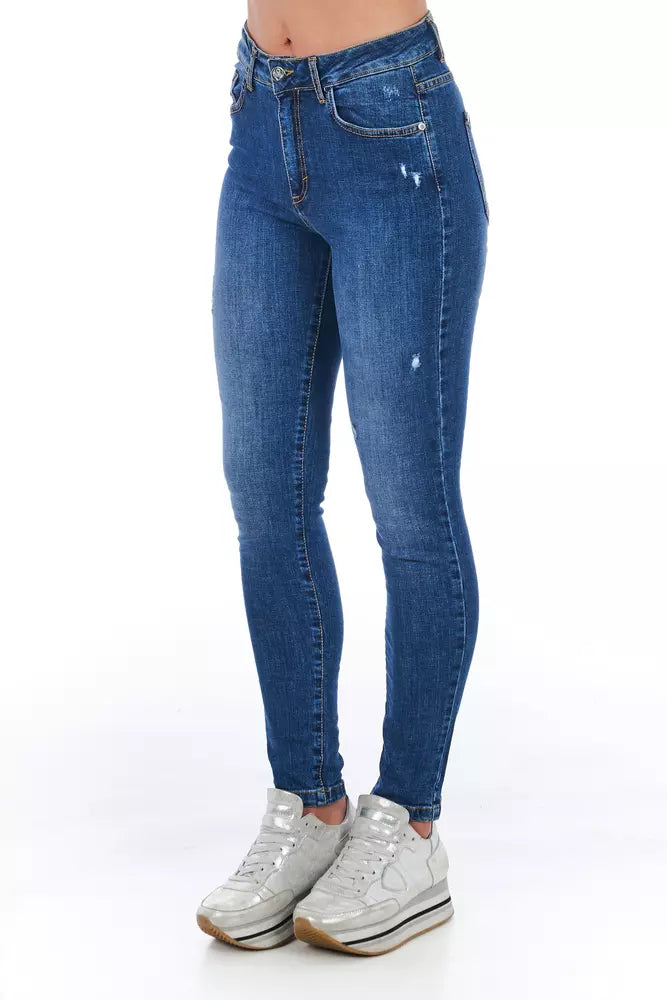 Stylish Worn Wash Denim Jeans