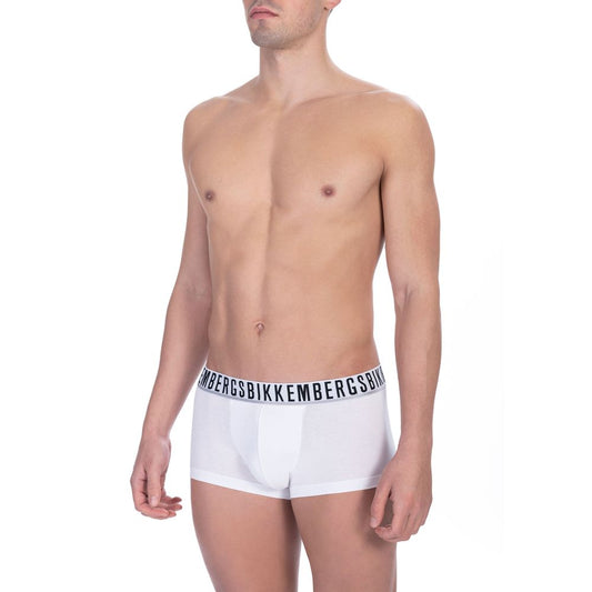 Bikkembergs White Cotton Trunk Twin-Pack
