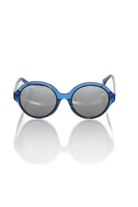 Chic Transparent Blue Round Sunglasses