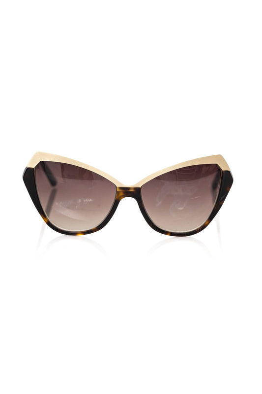 Chic Cat Eye Sunglasses with Gold Accents