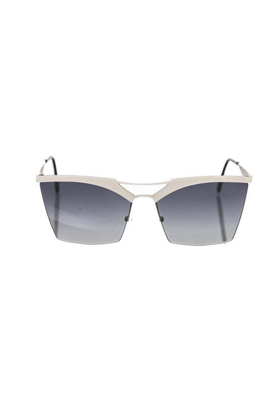 Elegant Silver Clubmaster Sunglasses