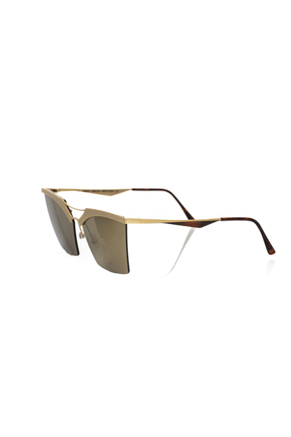 Chic Gold-Toned Clubmaster Sunglasses