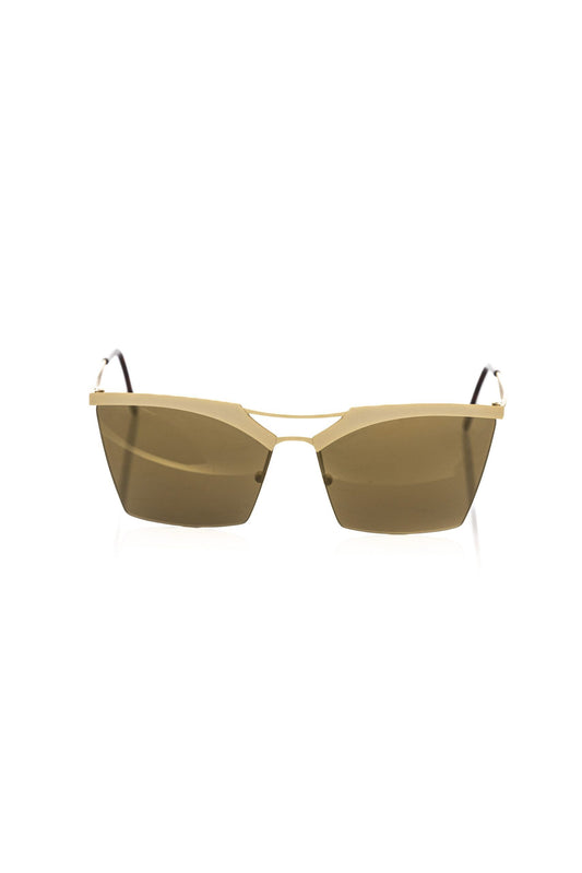 Chic Gold-Toned Clubmaster Sunglasses