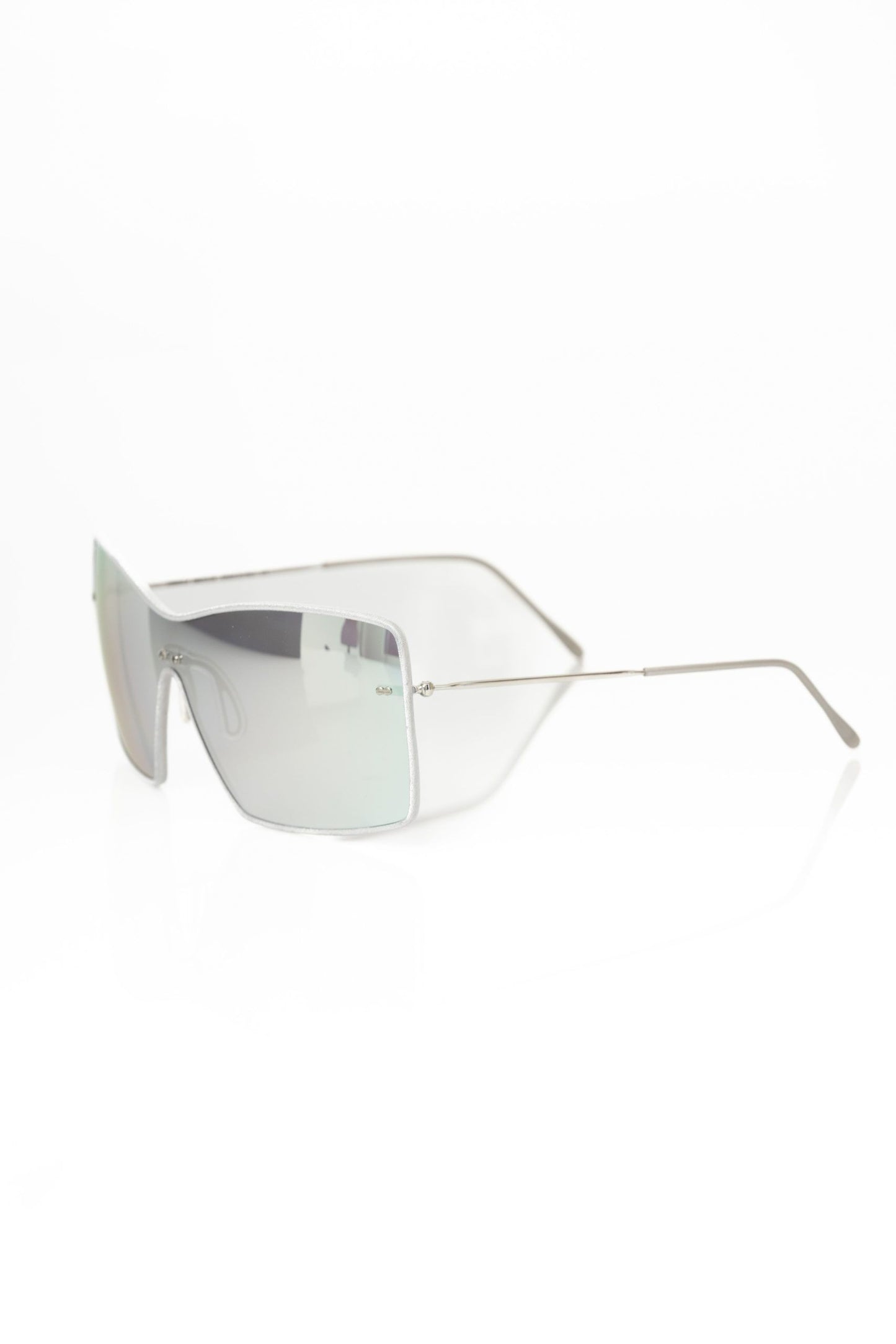 Sleek Silver Shield Sunglasses