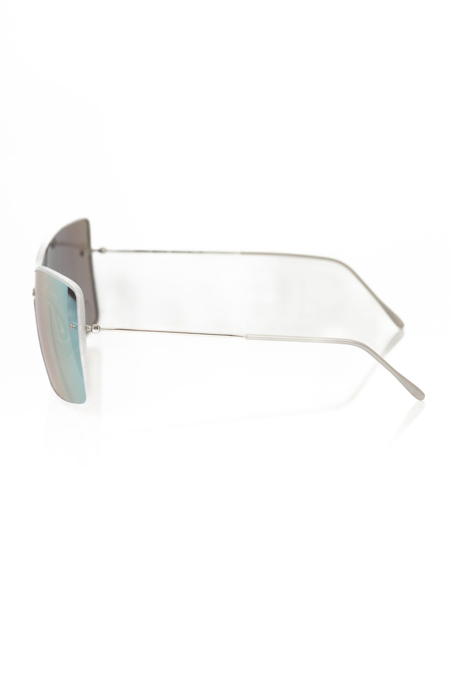 Sleek Silver Shield Sunglasses