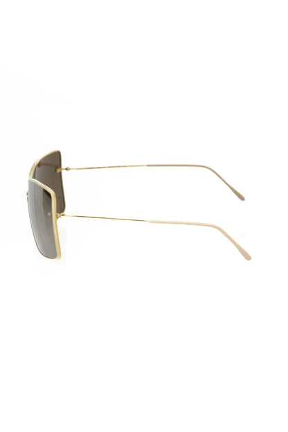 Elegant Metallic Shield Sunglasses