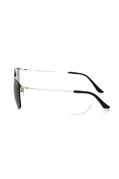 Gold Accent Clubmaster Sunglasses