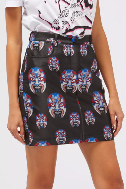 Oriental Fantasy Buttoned Skirt