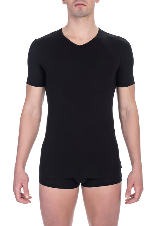 Essential V-Neck T-Shirt Twin Pack - Black