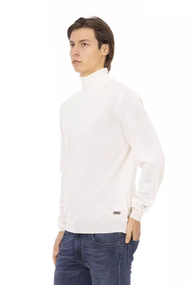 Elegant Turtleneck Monogram Sweater