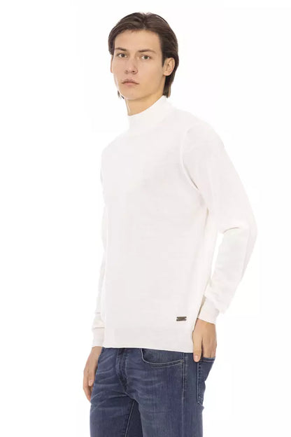 Elegant White Turtleneck Sweater