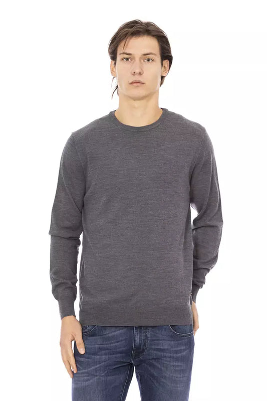 Elegant Crewneck Monogram Sweater
