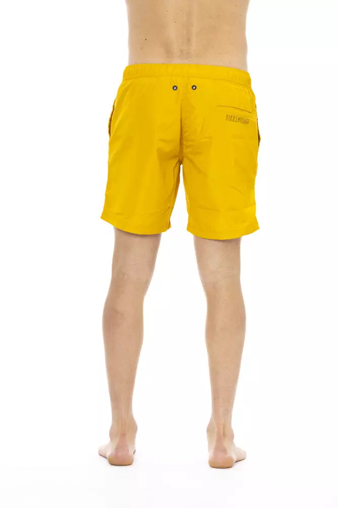 Degradé Print Swim Shorts in Vibrant Yellow