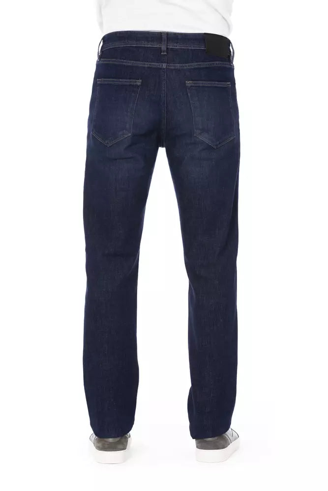 Chic Contrasting Stitch Regular Men's Jeans