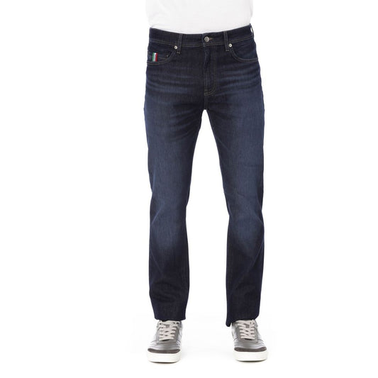 Trend-Setting Regular Fit Logo Jeans