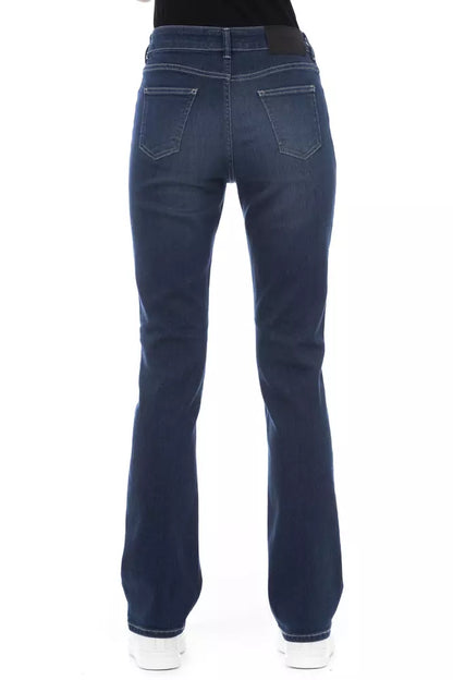 Tricolor Accent Designer Jeans