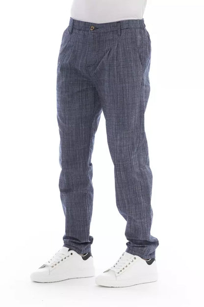 Sleek Blue Chino Trousers For Men