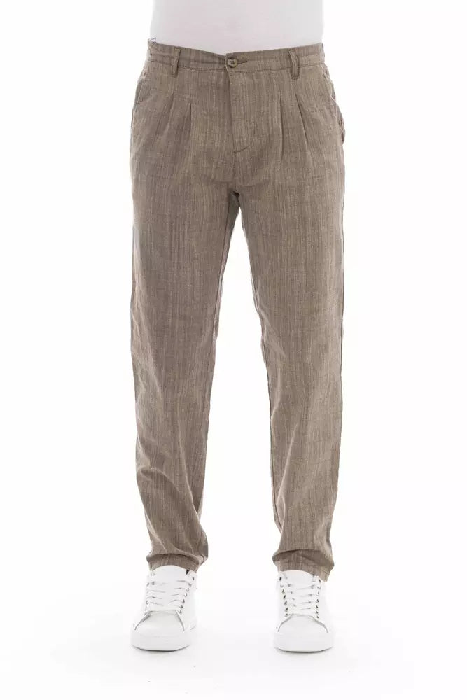 Elegant Beige Chino Trousers for Men