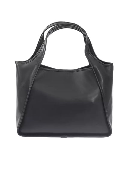 Elegant Black Magnetic Closure Handbag