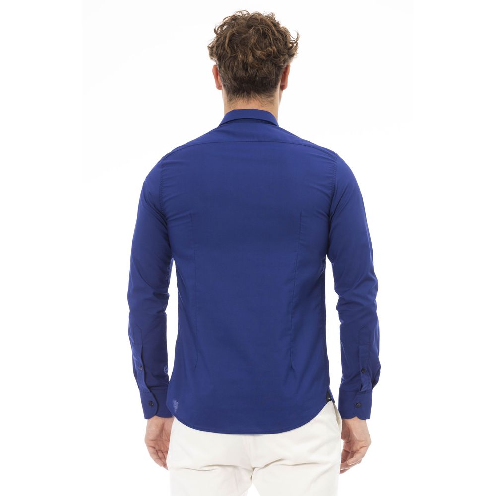 Elegant Italian Blue Regular Fit Shirt