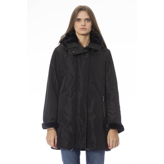Reversible Hooded Black Jacket - Chic and Versatile