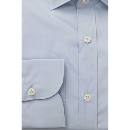 Elegant Slim Fit Light Blue Shirt