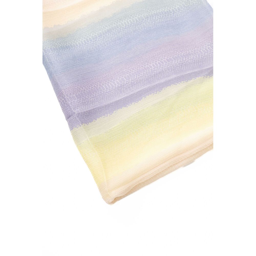Elegant Multicolor Silk Scarf