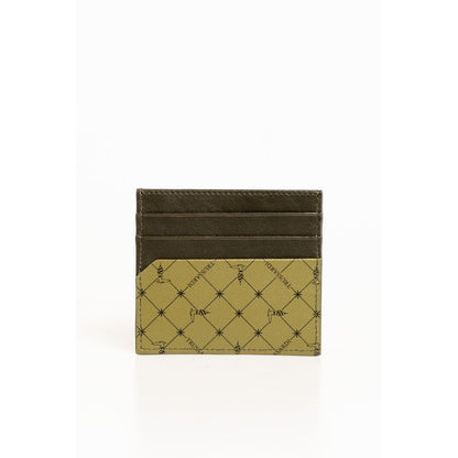 Elegant Green Leather Card Holder