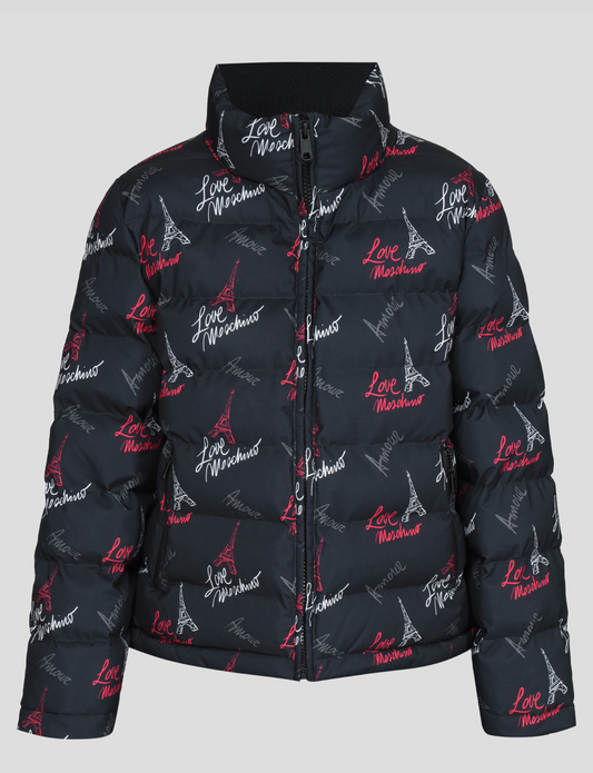 Chic Black Zip Jacket with Iconic Design