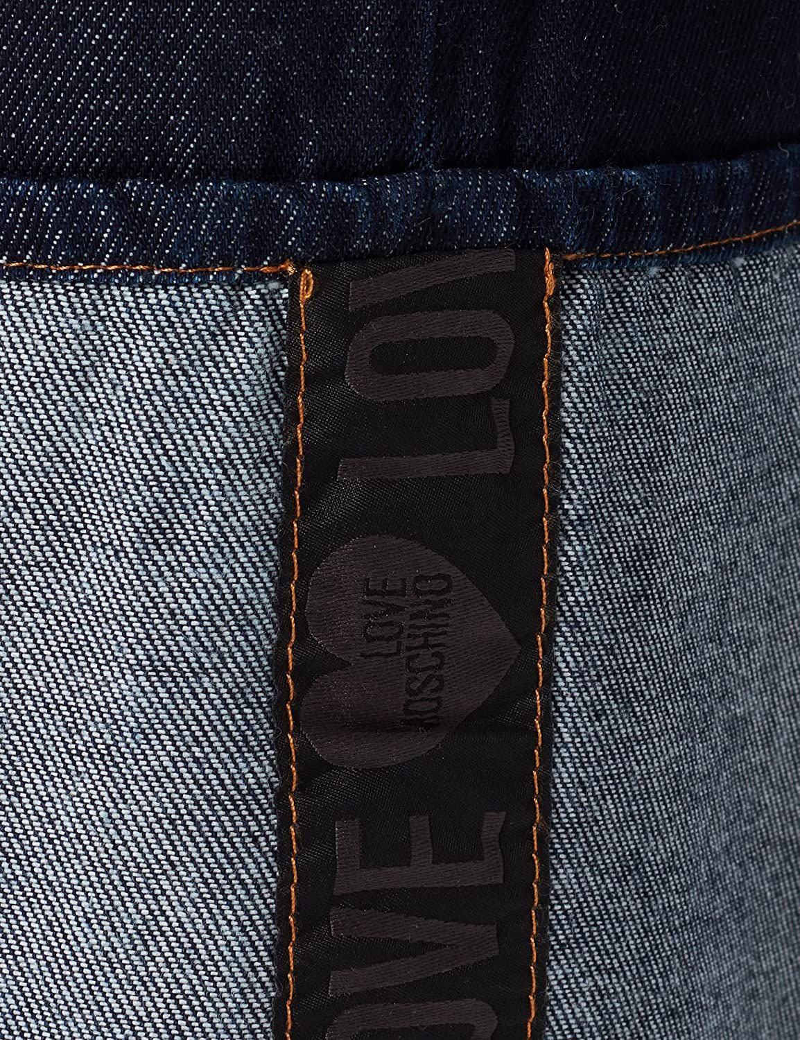 Chic Cotton Denim Jeans with Fleece Accent