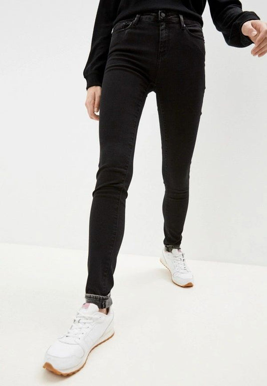 Elegant Black Stretch Slim Jeans