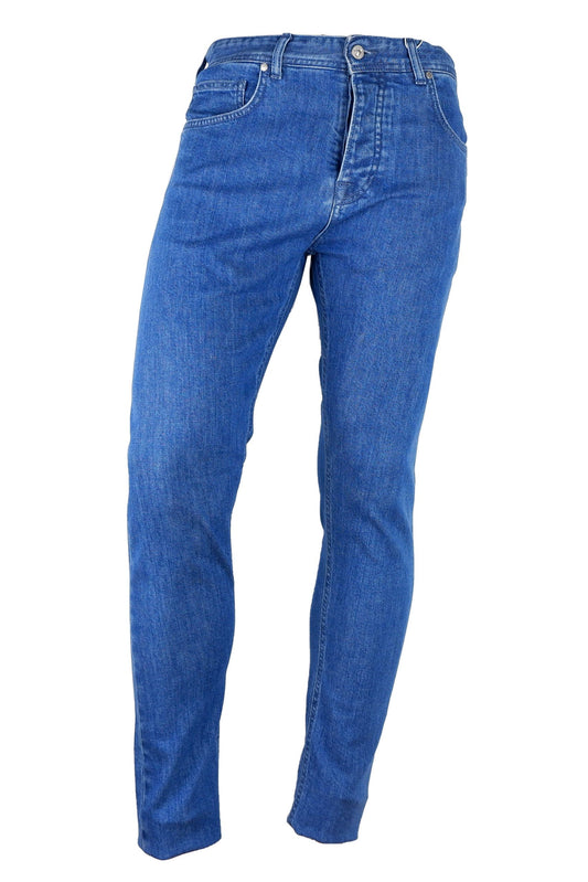 Chic Light Blue Cotton Denim Jeans