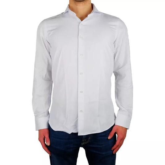 Elegant Milano White Oxford Shirt